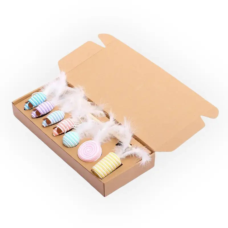 Sada hraček pro kočky – 7 kusů